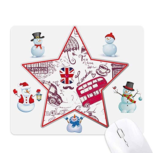 Tapis de souris bus anglais pour décoration de télétravail