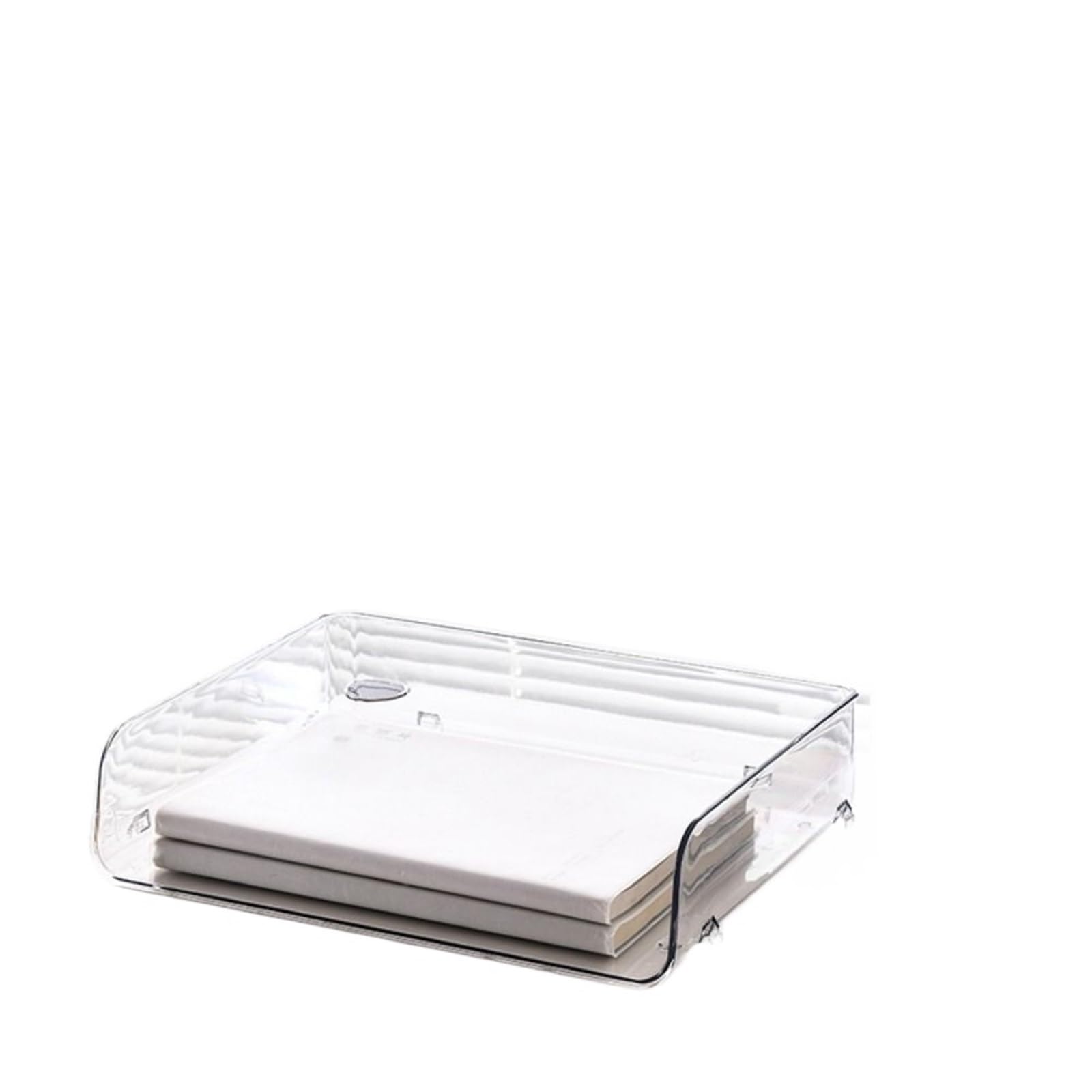 Bandeja transparente grande A4 para cartas, organizador de archivos de escritorio, soporte para documentos, estante de almacenamiento de oficina para papeles, libros y artículos de papelería, solución