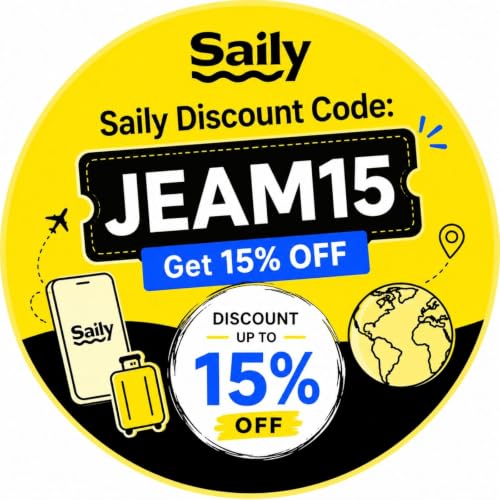 Saily Gutscheine (JEAM15) &ndash; Erhalte 15% Rabatt cover art