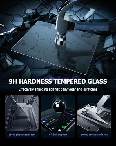 Film protecteur d'écran Infiniti Q50 Q60 anti-rayures tactile LUWU 9H 2 pièces - 6