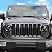 WXQYR 1 Juego de Piezas Exteriores de Malla de Rejilla de Parrilla Delantera para Jeep Wrangler JL 2018 Accesorios de Parrillas de Carreras