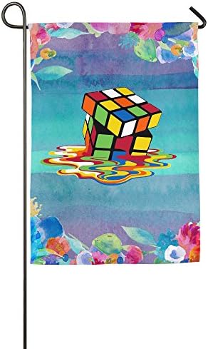 Shehe Women's Magic Cube Melting Decorative Garden Flag Bar Flag 1218inch