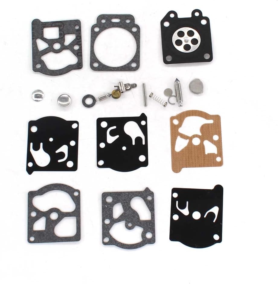 HURI Carburetor Repair Rebuild Kit for WT-973 Troy-bilt TB21EC TB22EC TB32EC TB42BC TB80EC