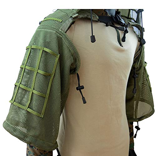 image for ROCOTACTICAL Super Breathable Ghillie Suit Foundation, Full Mesh Nylon