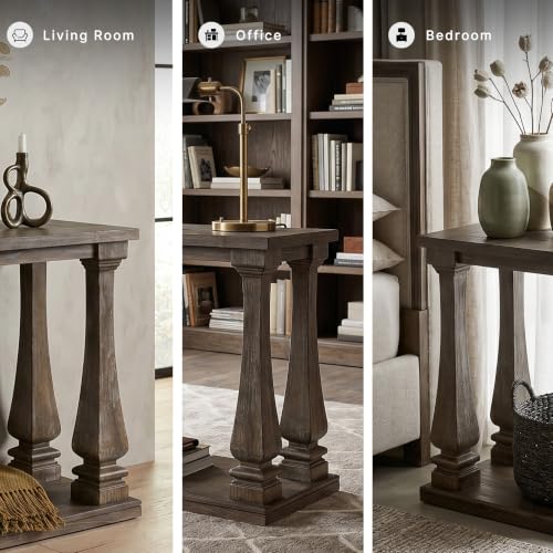 Signature Design by Ashley Johnelle Console Sofa Table, Weathered Gray Wood - image 7