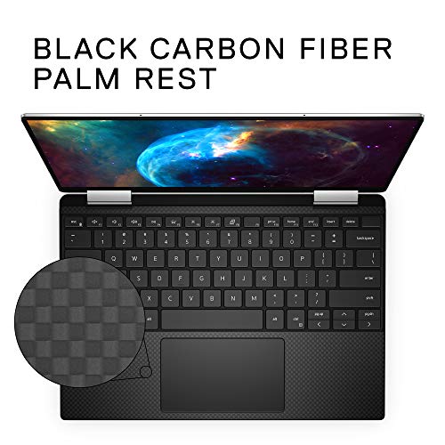 Image of Dell XPS 13 7390 2-in-1 Convertible, 13.4 inch FHD+ Touch Laptop - Intel Core i7-1065G7, 32GB LPDDR4x RAM, 512GB SSD, Intel Iris Plus Graphics, Windows 10 Home - Platinum Silver, Black Interior