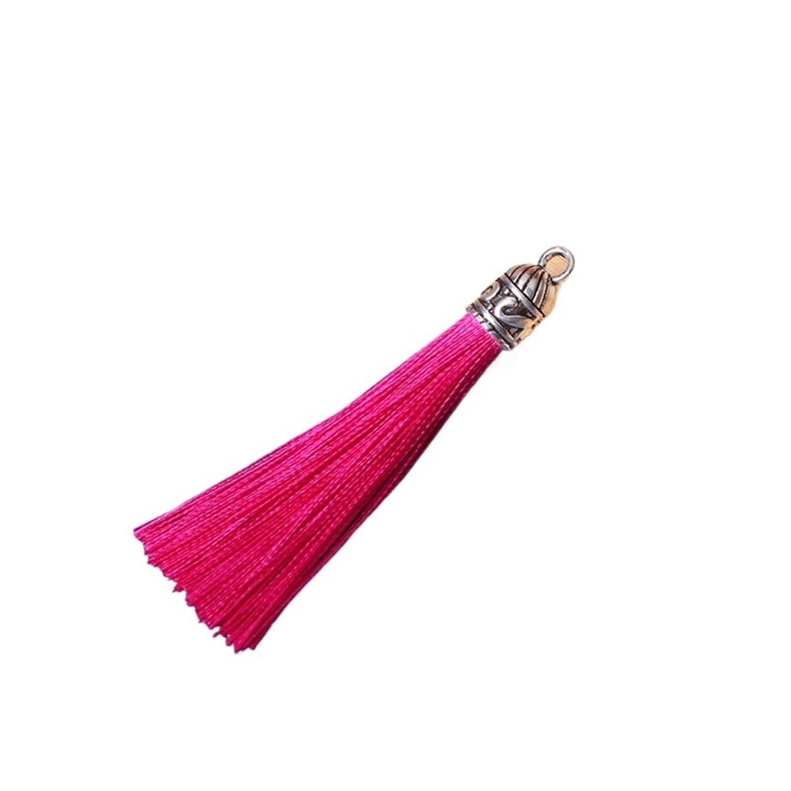 Ornamental tassel, Tassels Decoration Silky Handmade Mini Crafting Tassel for Bracelets DIY Craft
