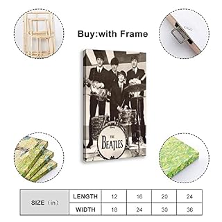 Poster sur toile The Beatles at Ed Sullivan Show – Décoration murale – Pour salon, chambre à coucher – Cadre : 60 x 90… - Les Beatles, Paul McCartney, John Lennon, RIngo Starr, George Harrison Poster sur toile The Beatles at Ed Sullivan Show - Décoration murale - Pour salon, chambre à coucher - Cadre : 60 x 90… – Image 2
