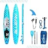 Bluefin SUP Aufblasbares Steh-Paddle Board | 14′ Sprint-Modell | Touring/Race-Modell | Komplett mit allem Zubehör