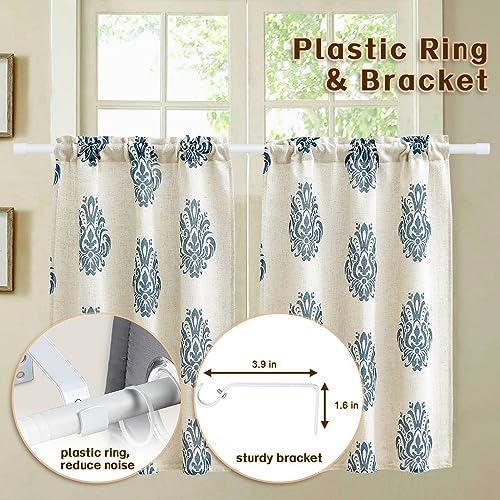 Matte White Heavy Duty Curtain Rods - 23 to 52 Inch, Set with Brackets by FactionGarden - Image 5
