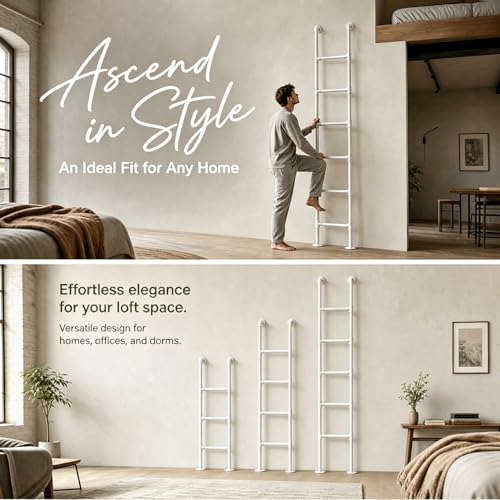 Escalera de metal para cama elevada y litera de hierro con accesorios 3