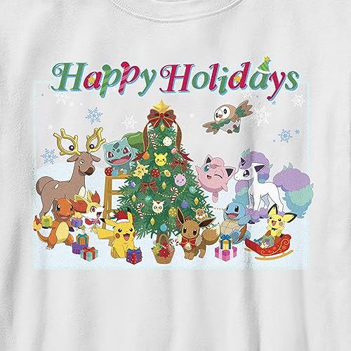 Boy's Pokemon Happy Holidays Crew T-Shirt2