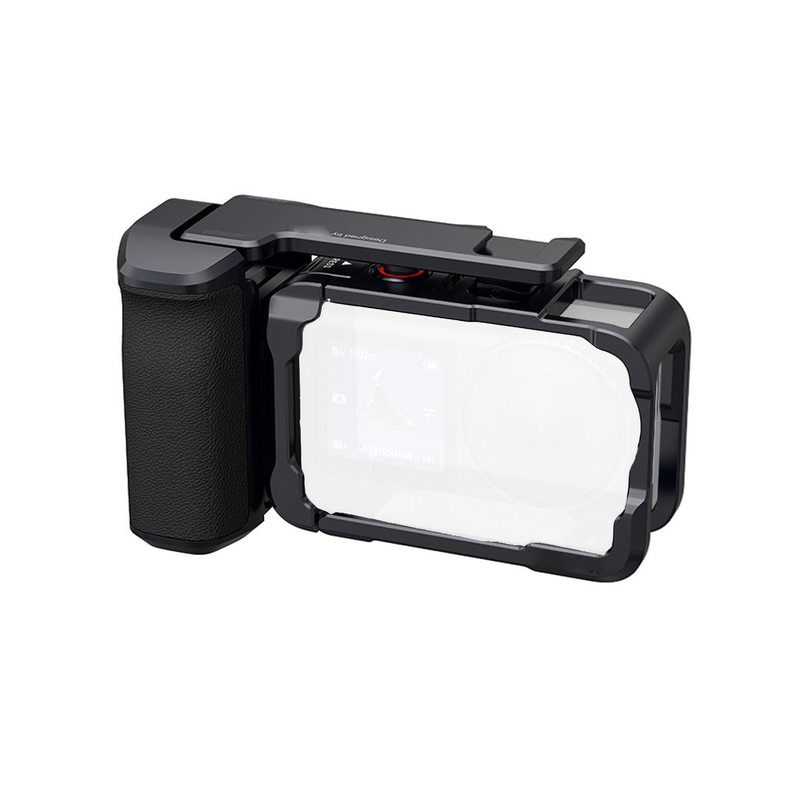 Kit Impugnatura per Fotocamera Street con Gabbia, Lega di Alluminio, Esclusivo Pulsante di Scatto a Altalena, Lavorazione CNC, Sgancio Rapido, Imbottitura Antiscivolo, di