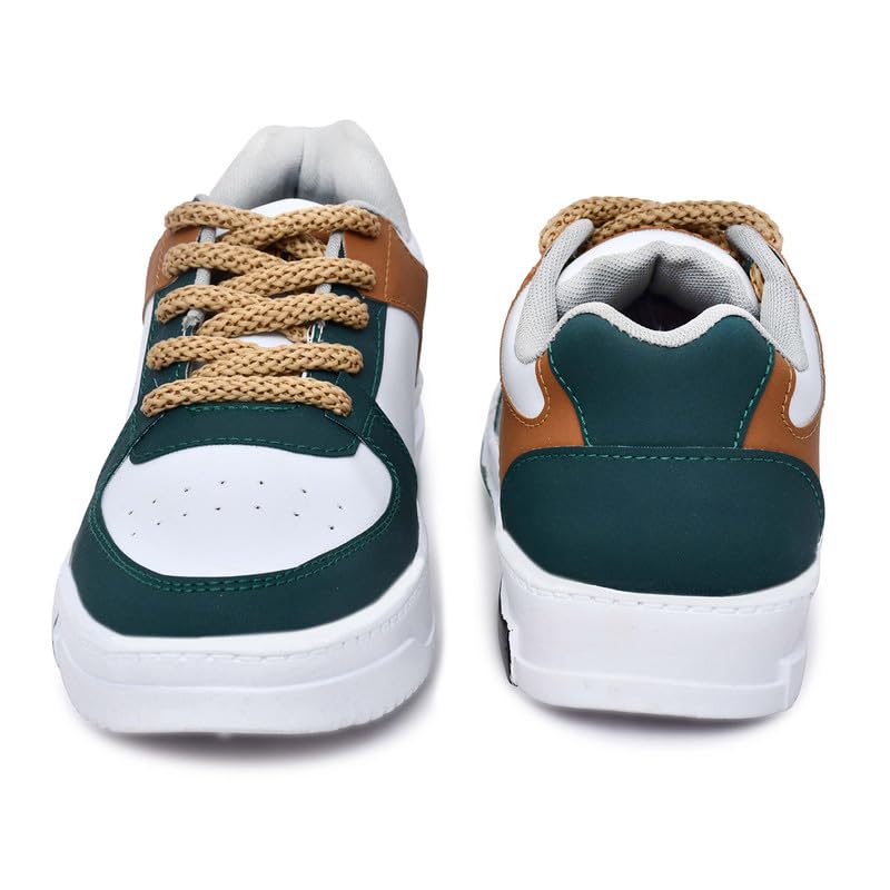 Image of BAERU Men's New Casual Shoes | Stylish & Comfortable Sneakers | Lightweight Synthetic Upper | Cushioned Insole | Ideal, Office, Travel & Casual Outings (P1)