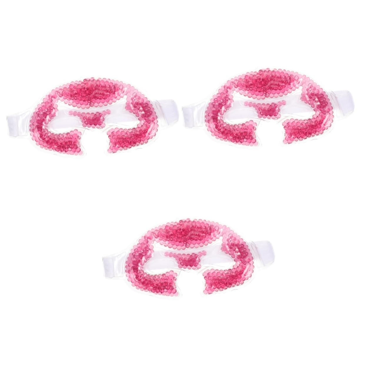 FRCOLOR Lot De 3 Masques Réutilisables En Gel Compressé À Froid Pour Le Visage Soins De La Peau Pour Étudiants