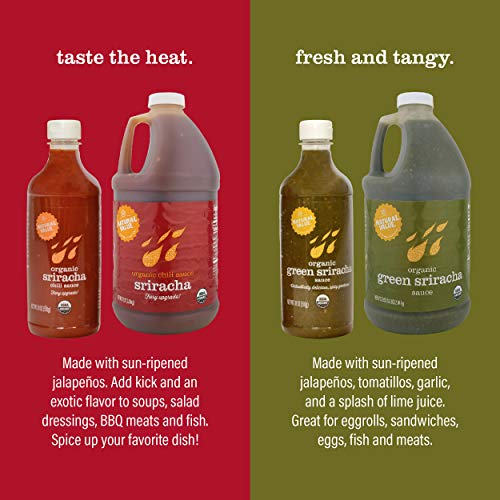 Natural Value Organic Sriracha Chili Sauce, 72 Ounce #TOP2
