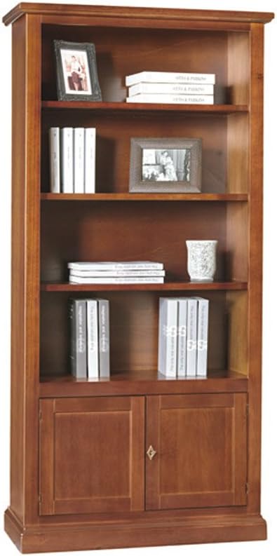 Libreria Classica in Legno Noce 90x186 cm