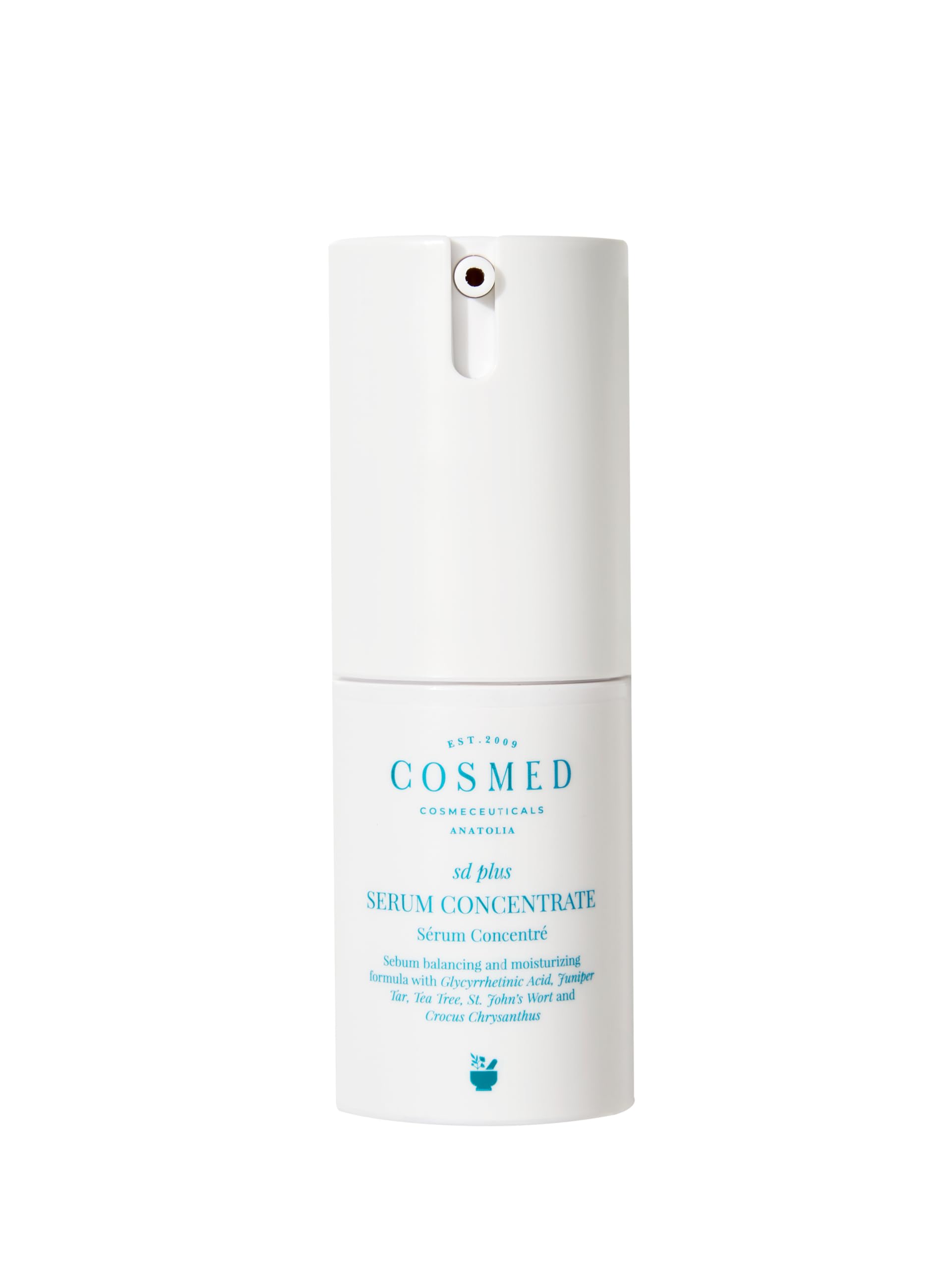 Cosmed Yağlı Pullanma Sorunu Yaşayan Ciltler İçin Serum - Ardıç katranı, Sarı Kantaron ve Meyan Kökü içerikli