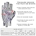 KastKing Sol Armis Sun Gloves UPF50+ Fishing Gloves UV Protection, Sun Protection for Outdoor, Kayaking, Rowing, Silver Mist, Small - Medium
