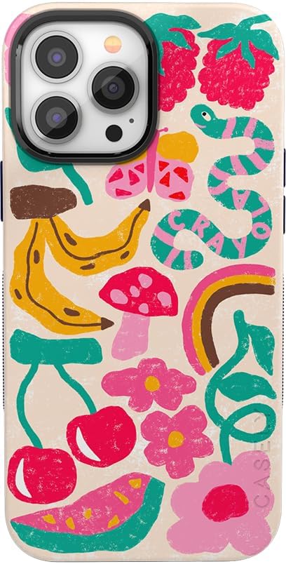 Casely Funda para iPhone 13 Pro Max  Compatible con MagSafe  Doodle Bug  Funda Crayola Crayon