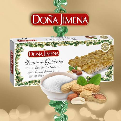 Doña Jimena | Schokoladen mit Erdnuss-Mandelkaramell 150 g | Honig und Salz | Krokant | glutenfrei | höchste Qualität