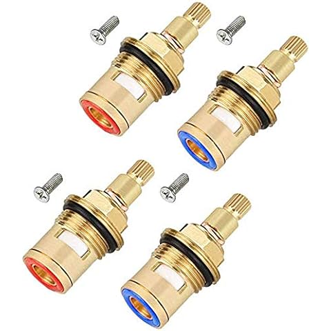 4 stück Wasserhahn Ventiloberteil, Universal Ventil Keramik Oberteil Ersatz Cover