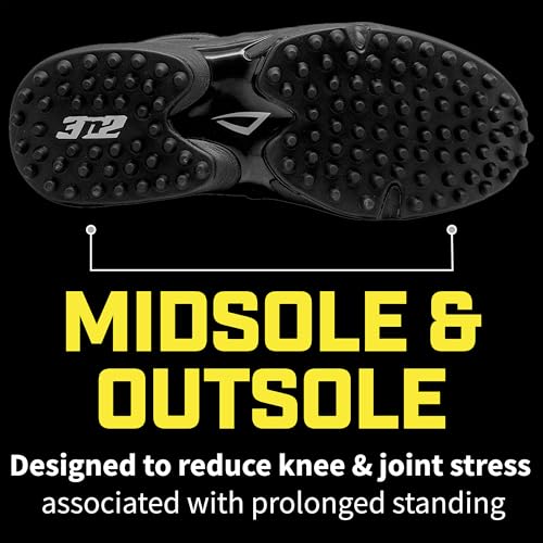 3N2 Men\'s Baseball Umpire Officiating Shoe Reaction Field Lo, Black, D & EE Widths (Size 8.5 Wide)
