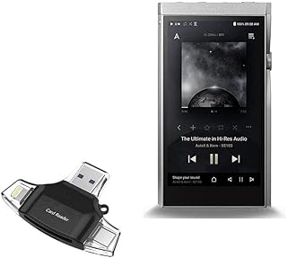 BoxWave Smart Gadget Compatible with Astell & Kern A&Futura SE180 - AllReader SD Card Reader, microSD Card Reader SD Compact USB - Jet Black