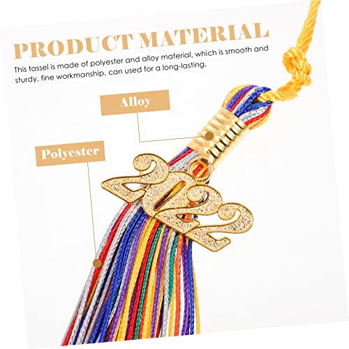 Amosfun 6 Pçs Borla De Formatura Decoração Azul Enfeites De Carro Presentes Para Estudantes Itens De