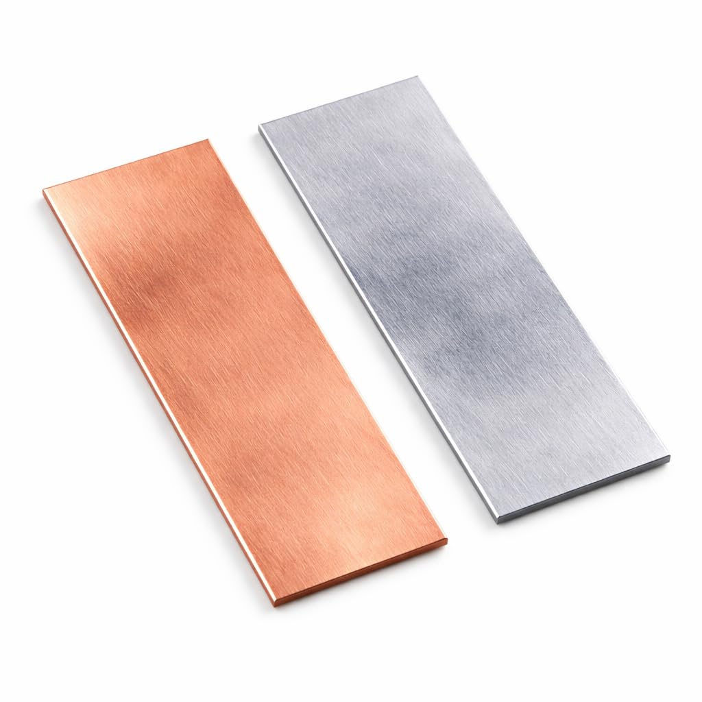 VITSZEE 99.9% Pure Copper CU and Zinc (Zn) Metal Sheet Plate (150mm x 50mm x 1mm) For Multipurpose Use school college DIY project experiment kit-image-3