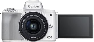 Canon EOS M50 Mark II + EF-M 15-45mm is STM Kit White