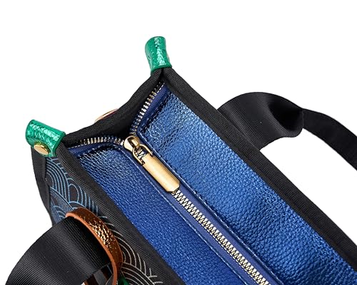 Bolso Tote de Lona Negro para Mujer Casual y Pequeño miniatura 3