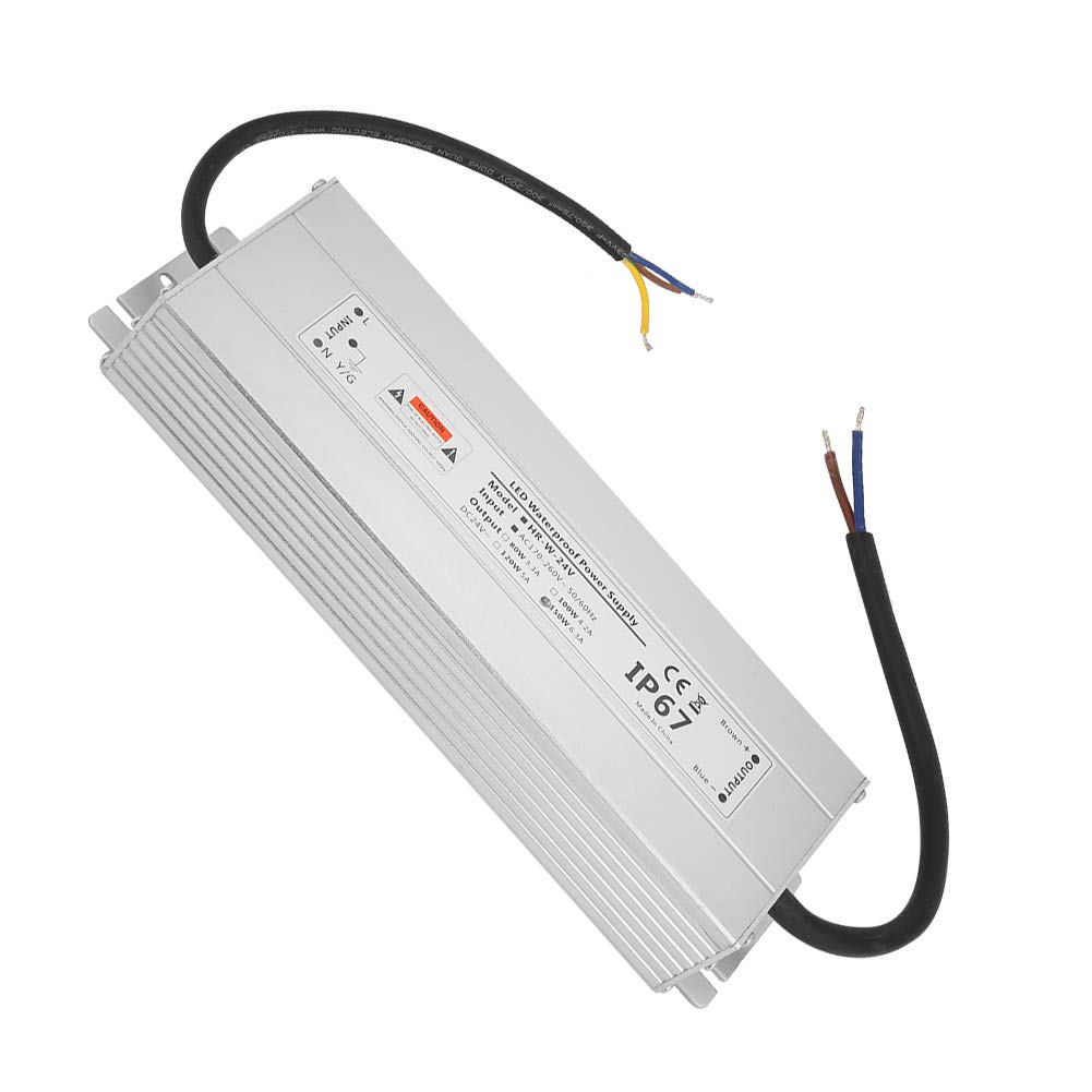 Alimentatore LED 24V 150W Impermeabile Trasformatore driver LED in alluminio IP67 per strisce luminose a LED per interni