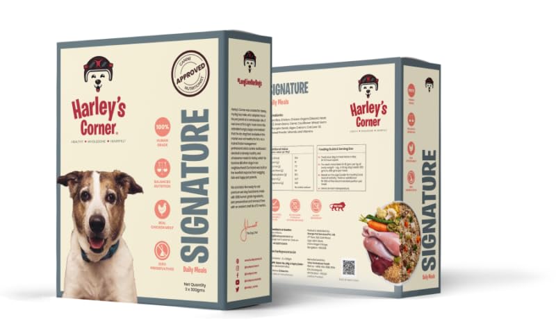 HARLEYS CORNER Signature Daily Meal - Complete Dog Food (Chicken, Brown Rice & Vegetables) Nutritious and Tasty Flavors (Pack of 3)(300g Each) (B0D8TCPXRP) Amazon Price History, Amazon Price Tracker