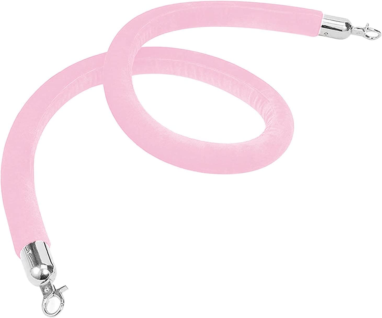 Corde de barrière en velours rose de 2,5m pour guidage VIP