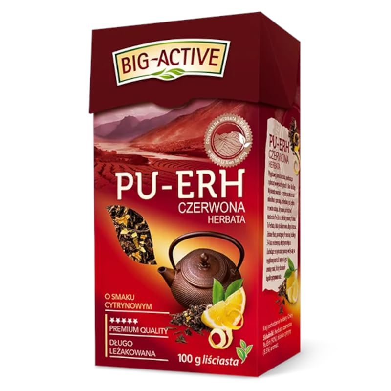 Big-Active Pu-Erh Lemon Flavoured Loose Leaf Red Tea Herbal Tea Natural Pure And Refreshing Herbal Fruit Infusion Herbapol