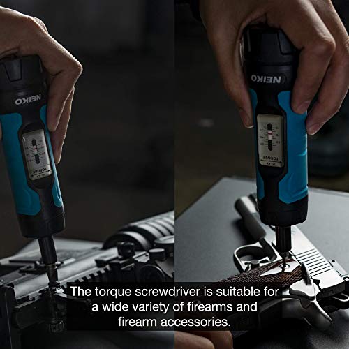 Neiko 10574A 1/4” Drive Torque Wrench Screwdriver Set | 30 Pieces Of S2 Steel Philips, Hex, Slotted, And Torx Bits | 10 To 60 Inch-Pounds Torque Adjustment Range | Firearms Accurizing And Gunsmithing #TOP6
