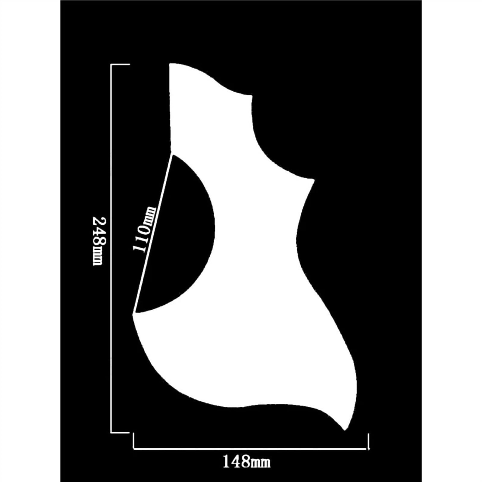 Battipenna Per Chitarra Acustica Per Mancini Spessore 2 Mm Adesivo Per Battipenna Per Chitarra Acustica