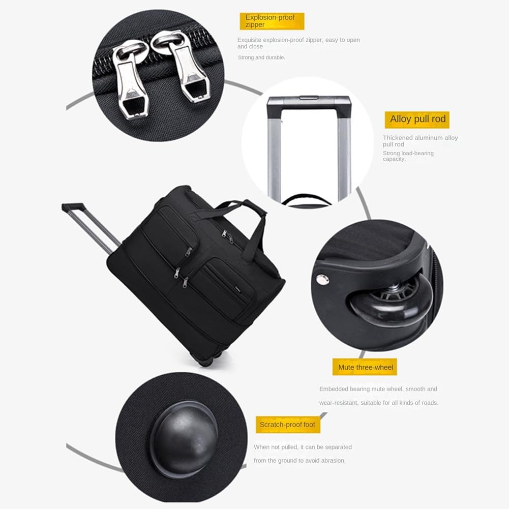 Gokeet Bolsa de Viaje Equipaje de Mano de Negocios Unisex Plegable Impermeable para Viajes Cortos
