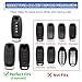 TOMALL for Nissan Key Fob Cover with Keychain, 5 Buttons Soft TPU Key Fob Protector Compatible with 2023 2024 2025 Nissan Rogue Pathfinder and 2024 2025 Sentra Car Key Cover, Black