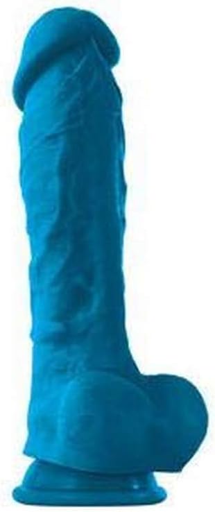 NS Novelties Coloursoft Soft Dildo, Blue, 8 Inch (18154_Blue)