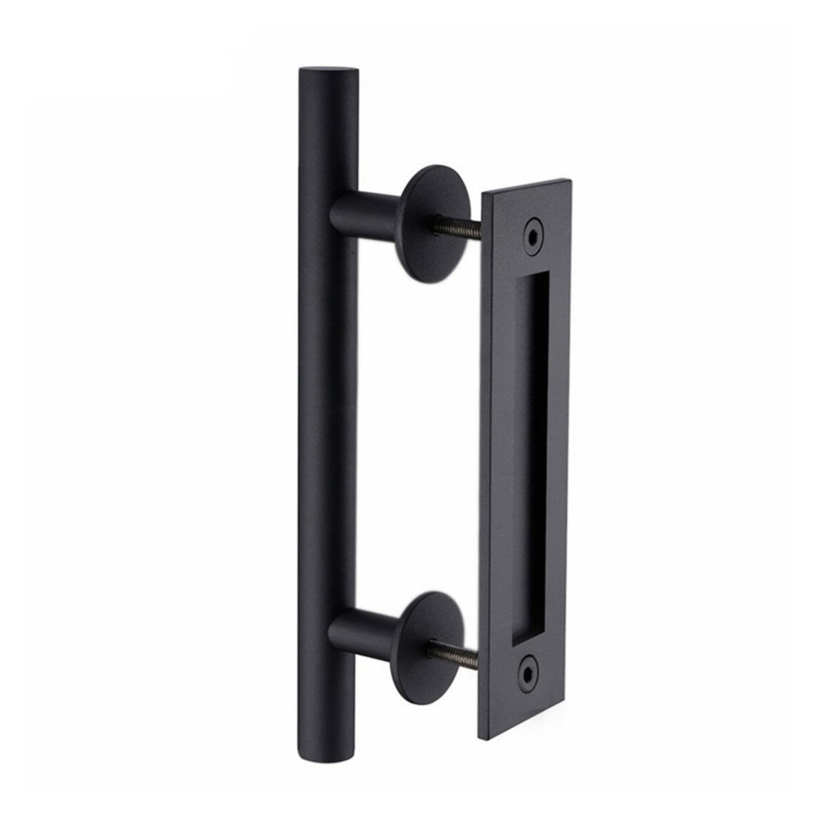 Sliding Door Hardware Sliding Barn Door Handle Pull Flush Recessed Wood Furniture Hardware for Cabinet Cupboard Interior Doors(Handle 1)