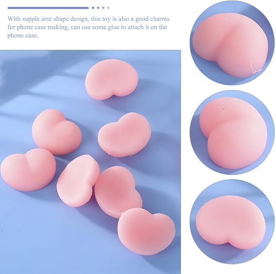 Pinch Toys Cute Squeeze Stress Relief Toy for Kids Mini Soft TPR Fun Squishy Fidget Perfect for Home and Office Decoration Pink 1 57 X 1 37 X 0 74 Inch