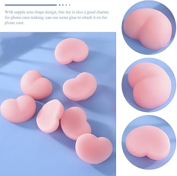 Pinch Toys Cute Squeeze Stress Relief Toy for Kids Mini Soft TPR Fun Squishy Fidget Perfect for Home and Office Decoration Pink 1 57 X 1 37 X 0 74 Inch