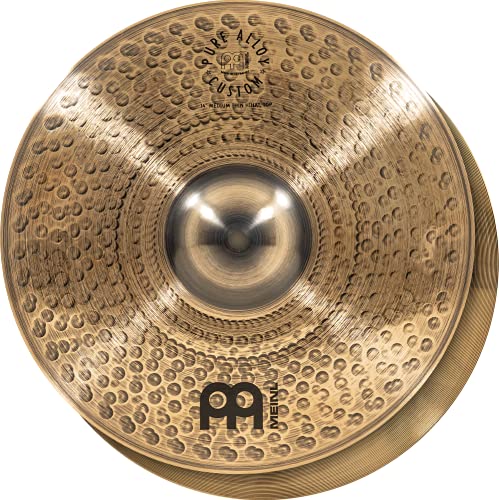 Meinl Cymbals Pure Alloy Custom 3-Piece Set With 14" Hihats, 18" Crash, 20" Ride — Made In Germany, Smoked Bronze Finish, 2-Year Warranty (Pac141820) #TOP3