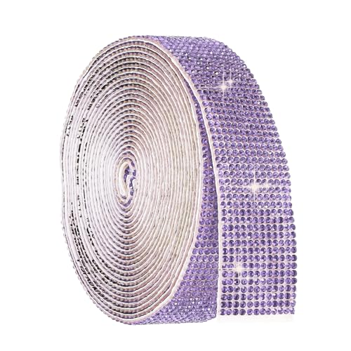 Ruban de strass autocollant violet pour sublimer votre décoration de voiture et customiser vos objets