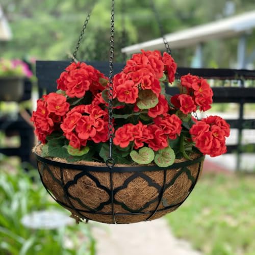 Buisson de géranium artificiel extérieur pour décoration de table et jardin - 7