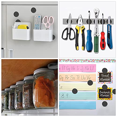 50 Stück Starke Magnete für Magnettafel, Kühlschrankmagnete zum Basteln, Keramikmagnete mit Selbstklebender Rückseite, Magnetband Selbstklebend Stark, Whiteboard Magnete für Werkzeuge, Knopf, DIY