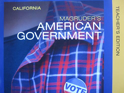 Magruder's American Government California Teach... 0328987123 Book Cover