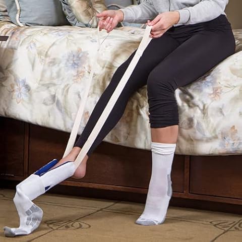 Sock Aid Sock Slider And Sock Assistance Device For Elderly, Senior, Pregnant, Diabetics - Arthritis, Surgery Or Other Difficulty Bending Pull Up Assistance Help Cover